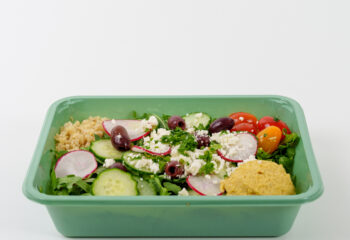Mediterranean Buddha Bowl Steamed Organic Quinoa Feta Cheese