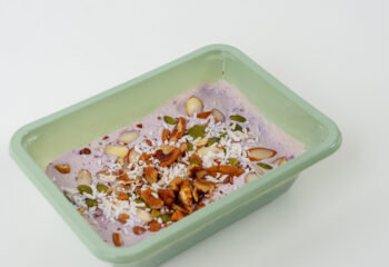 Coconut Raspberry and Mango Chia Pudding