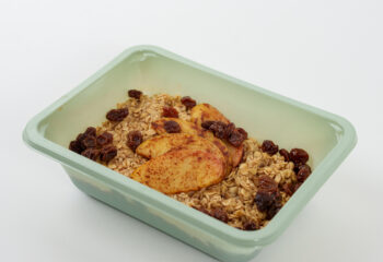 Apple Cinnamon Overnight Oats with fried apples