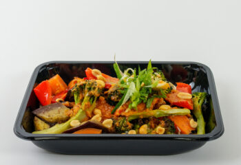 Satay Sweet Potato Curry Steamed Vegetable Rice (Vegan)