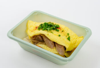 Organic Egg Omelette House Made Sausage Caramelized Onions