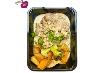 Spinach Roasted Garlic Beef Meatloaf, Roasted Potato