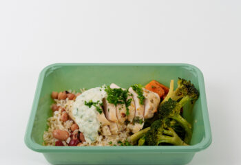 Grilled Chicken and  Bean Power Bowl