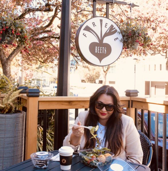 Cozy interior of FreeBeets Café Victoria